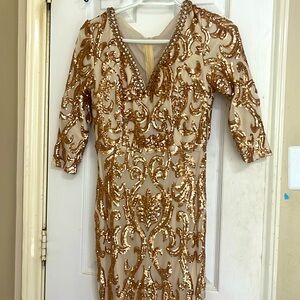 Gold dress